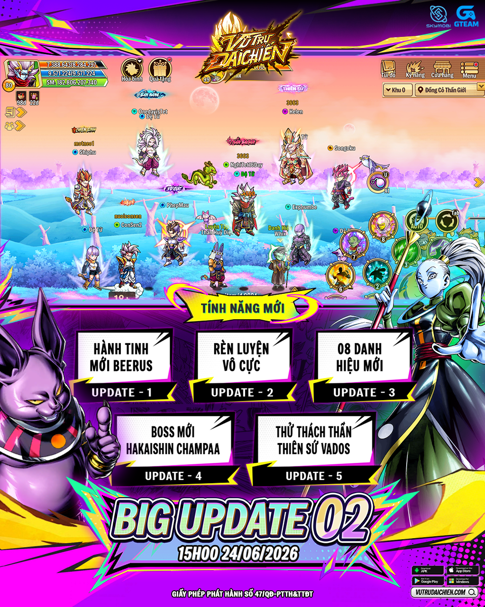 Cập Nhật Chuỗi Big Update 02