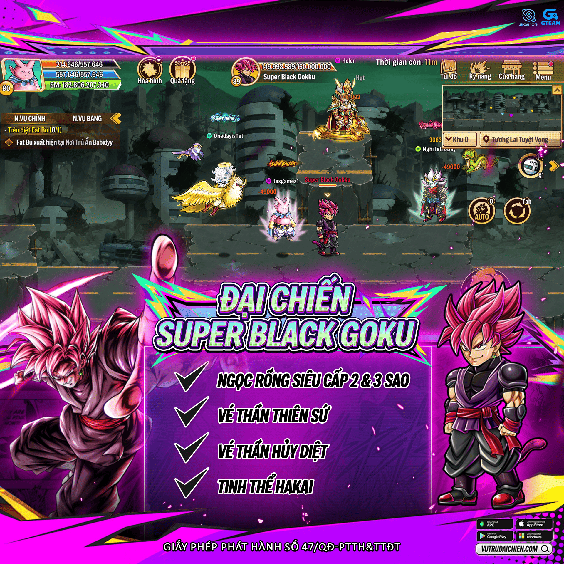 Cập Nhật Đại Chiến Super Black Goku