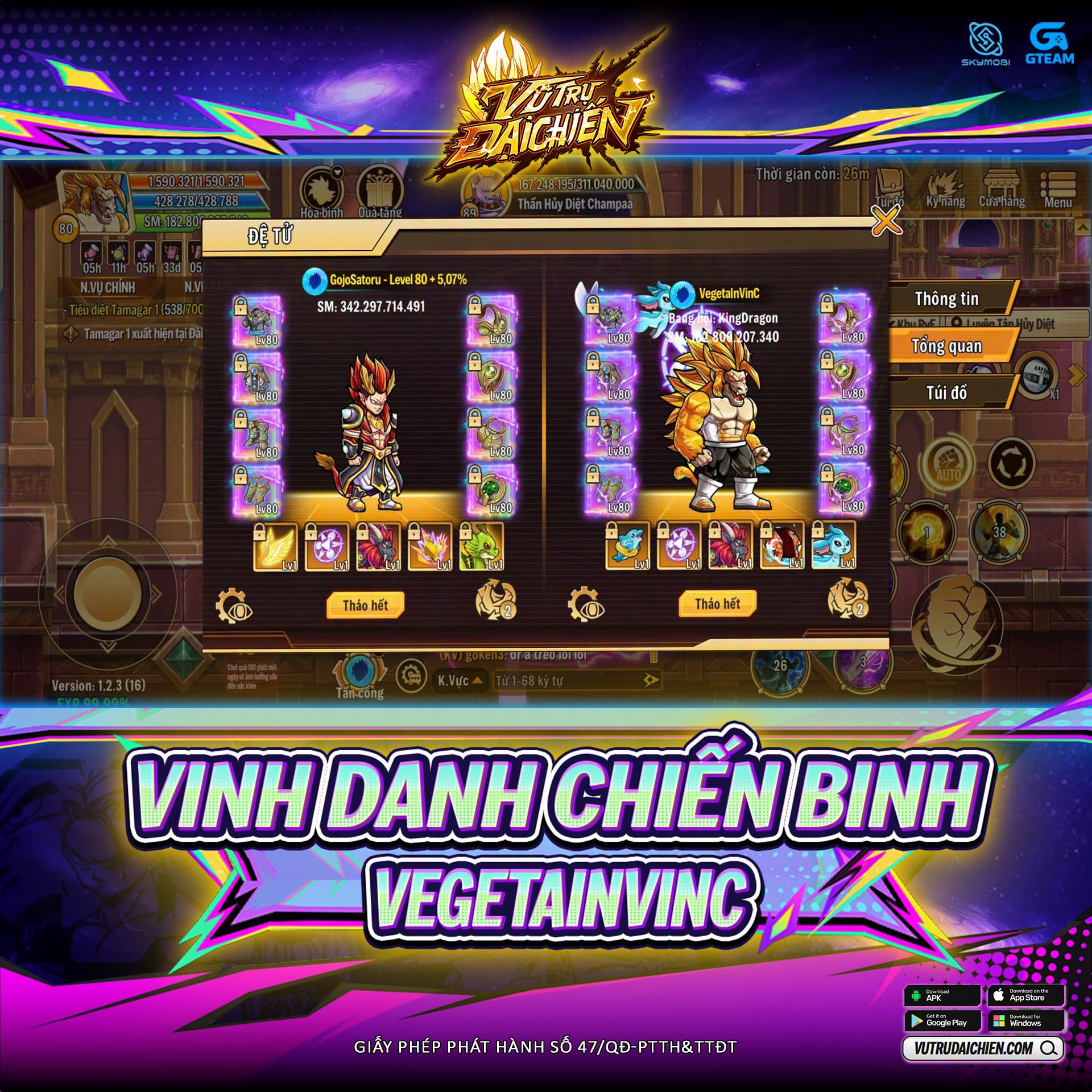 Vinh Danh Thành Tích 4 Set Trang Bị +10  Comment Nhận Quà