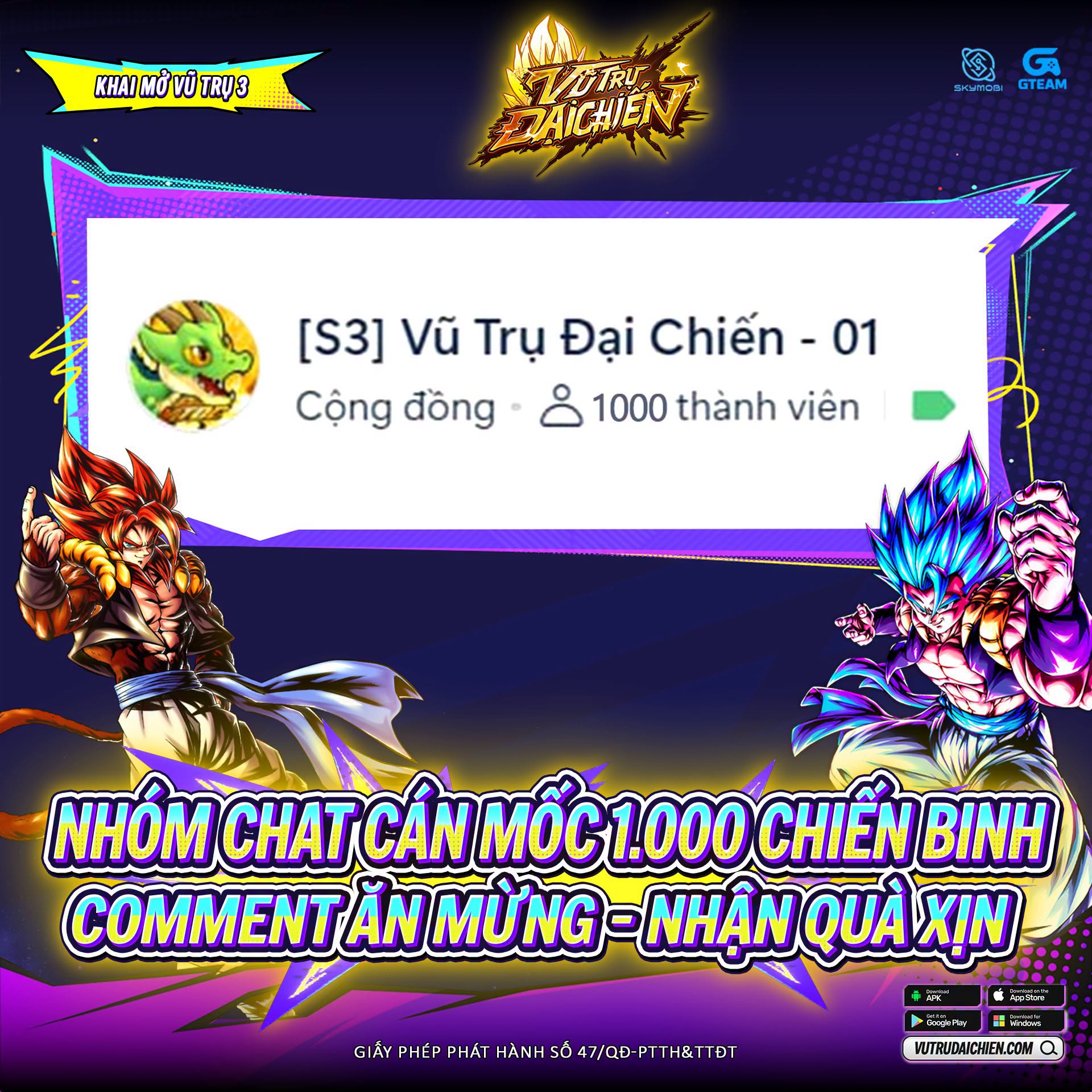 Nhóm Chat Cán Mốc 1.000 Chiến Binh - Comment Ăn Mừng Nhận Quà!