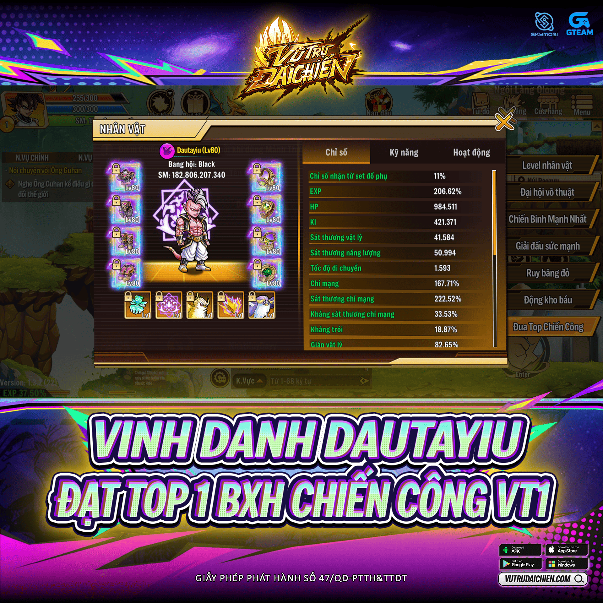 Vinh Danh Top 1 Đua Top Thời Không Comment Nhận Quà